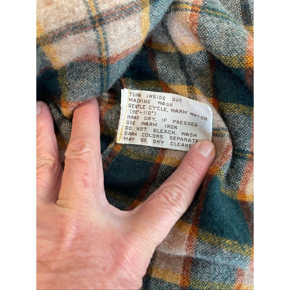 Sierra Madre Briggs Plaid Shirt Long Sleeve Size‎ M From The 1980's VTG Hiking - Picture 6 of 9
